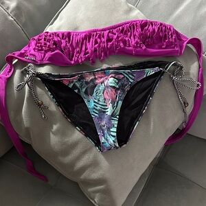 Rip Curl Purple and Black Bikini